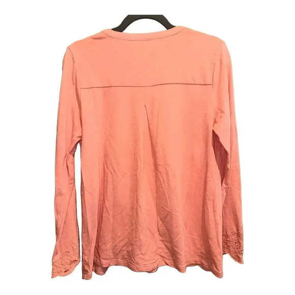 Soft Surroundings Lace Detailed Top - Picture 2 of 8